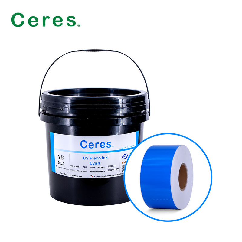UV Flexo Ink CMYK Dan Warna Panton Untuk Pencetakan Label