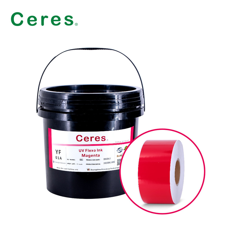 UV Flexo Ink CMYK Dan Warna Panton Untuk Pencetakan Label