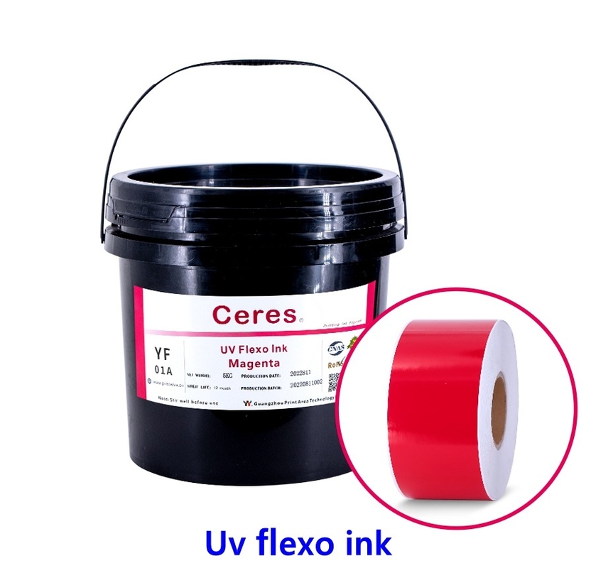 UV Flexo Ink CMYK Dan Warna Panton Untuk Pencetakan Label