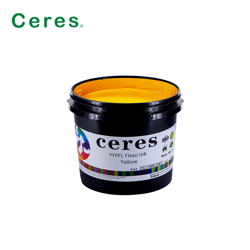 CMYK Warna YYPFL Flexo Ink Untuk Pita Kain Tekstil