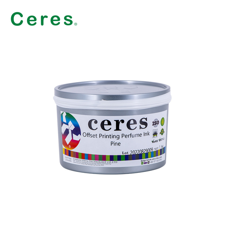 Ceres Offset Printing Minyak wangi Tinta Pine Rasa Warna Transparan