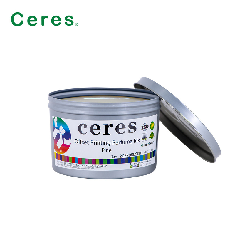 Ceres Offset Printing Minyak wangi Tinta Pine Rasa Warna Transparan