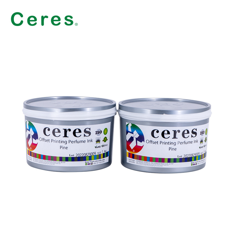 Ceres Offset Printing Minyak wangi Tinta Pine Rasa Warna Transparan