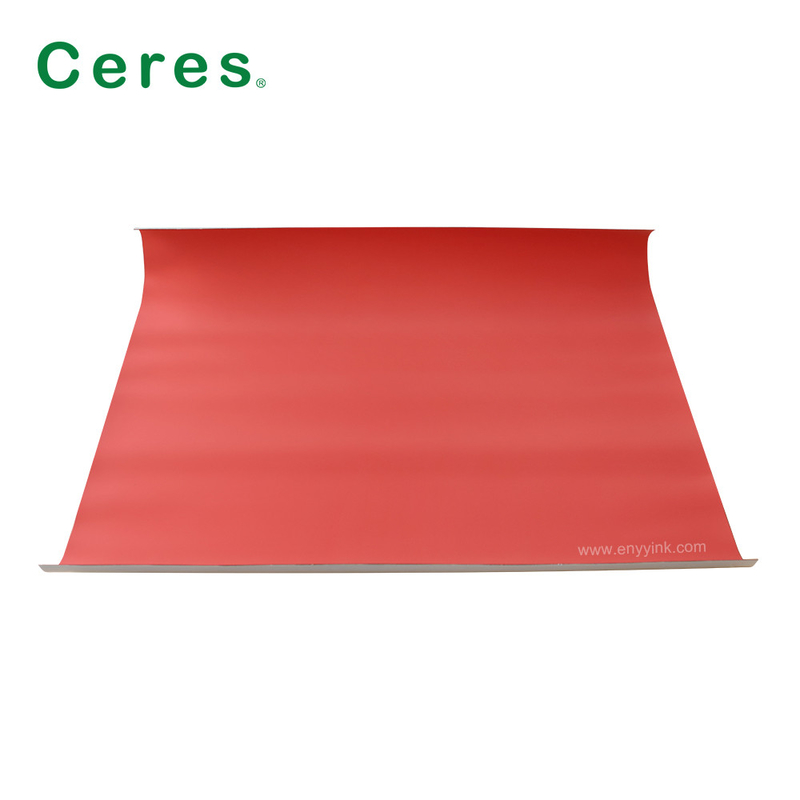 UV Warna Merah Self Adhesive Pencetakan Selimut Karet 1.95mm Ketebalan