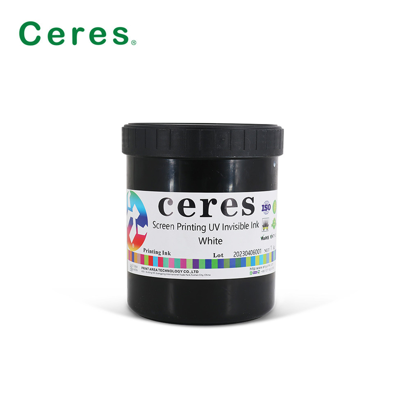 Screen Printing UV Invisible Ink Colorless To White Normal Dry