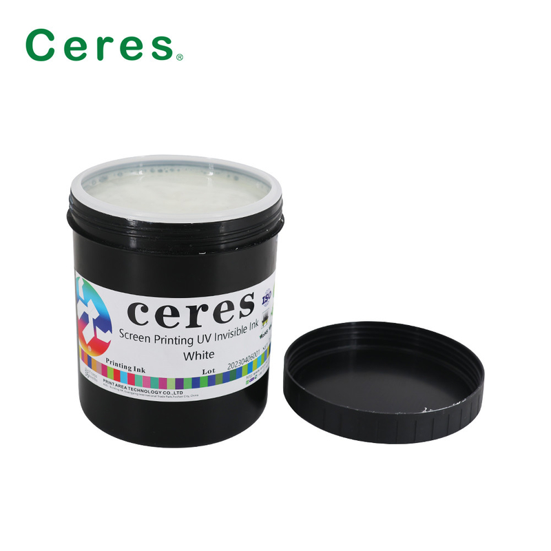 Screen Printing UV Invisible Ink Colorless To White Normal Dry