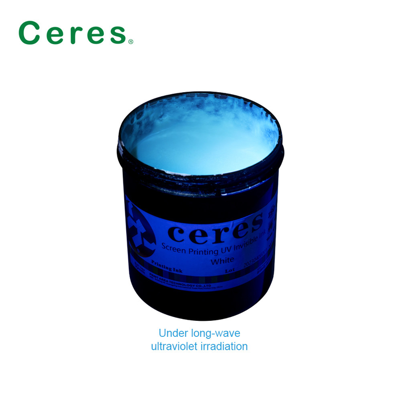 Screen Printing UV Invisible Ink Colorless To White Normal Dry