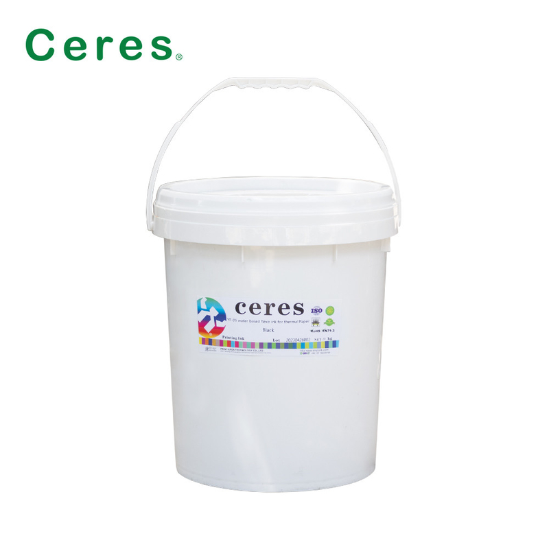 Tinta Fleox Berbasis Air dengan Densitas Warna Tinggi 20 Kg / Barel Untuk Kertas Termal