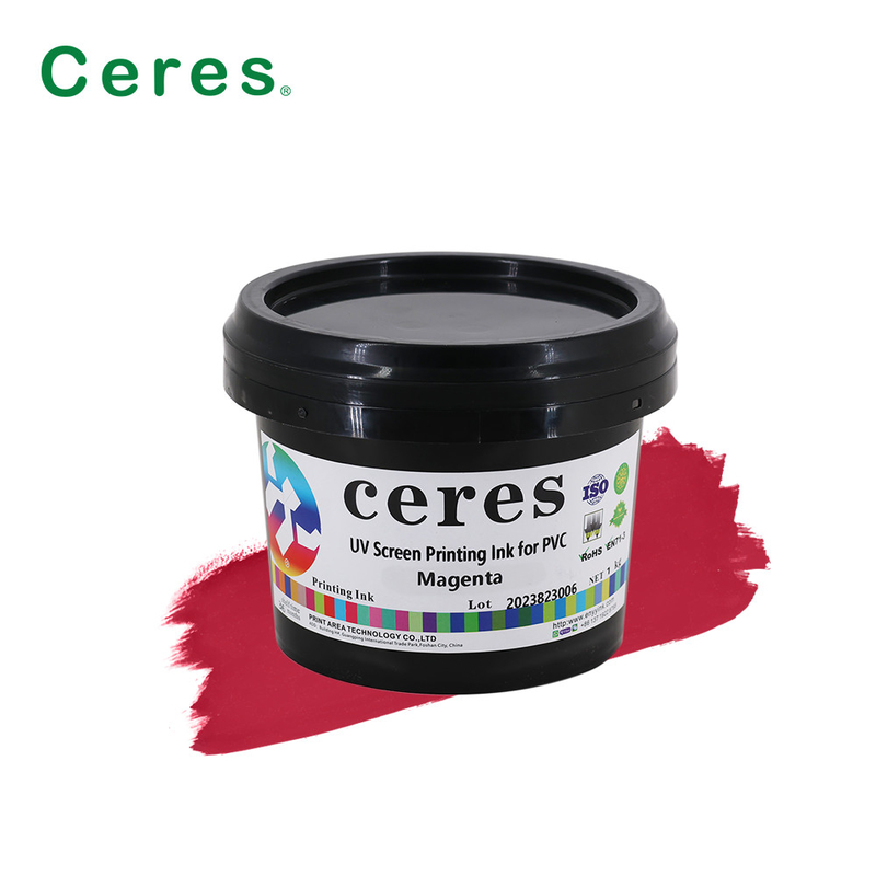 CMYK UV Screen Printing Ink Untuk Plastik Kaca PP PE PET LDPE HDPE