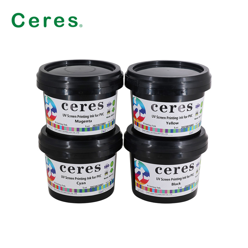 CMYK UV Screen Printing Ink Untuk Plastik Kaca PP PE PET LDPE HDPE