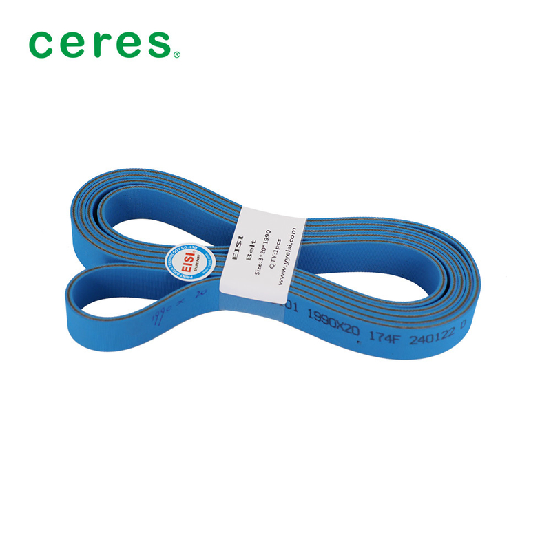 Sabuk Lapis Karet Nylon Sandwich Biru/NBR Untuk BOBST/HOSON/GAOTIAN Folder Gluer