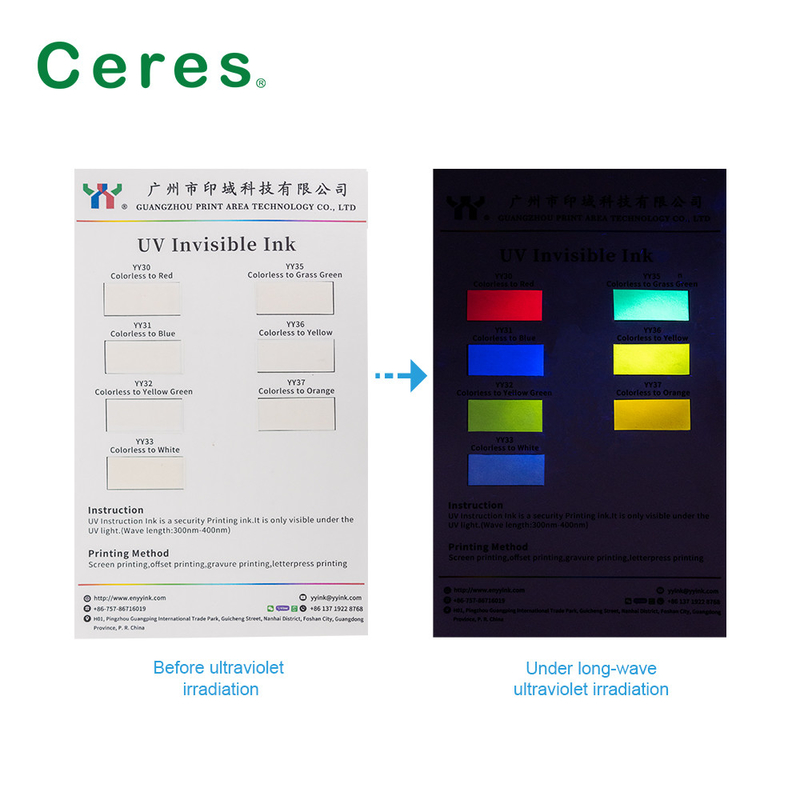 Rumput Hijau Tak Terlihat UV Offset Ink Printing Normal Dry Solvent Based Ink