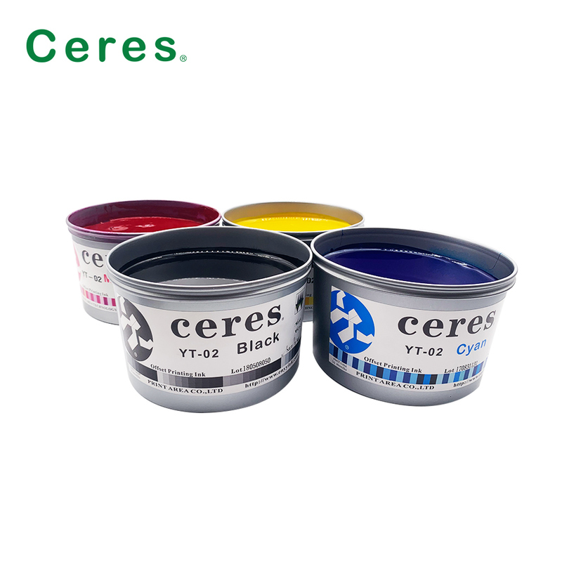 Tinta Cetak Offset Berbasis Minyak Model Ceres High Gloss YY02/YY03/YY09 dengan Masa Berlaku 2 Tahun