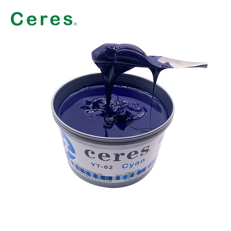 Tinta Cetak Offset Berbasis Minyak Model Ceres High Gloss YY02/YY03/YY09 dengan Masa Berlaku 2 Tahun