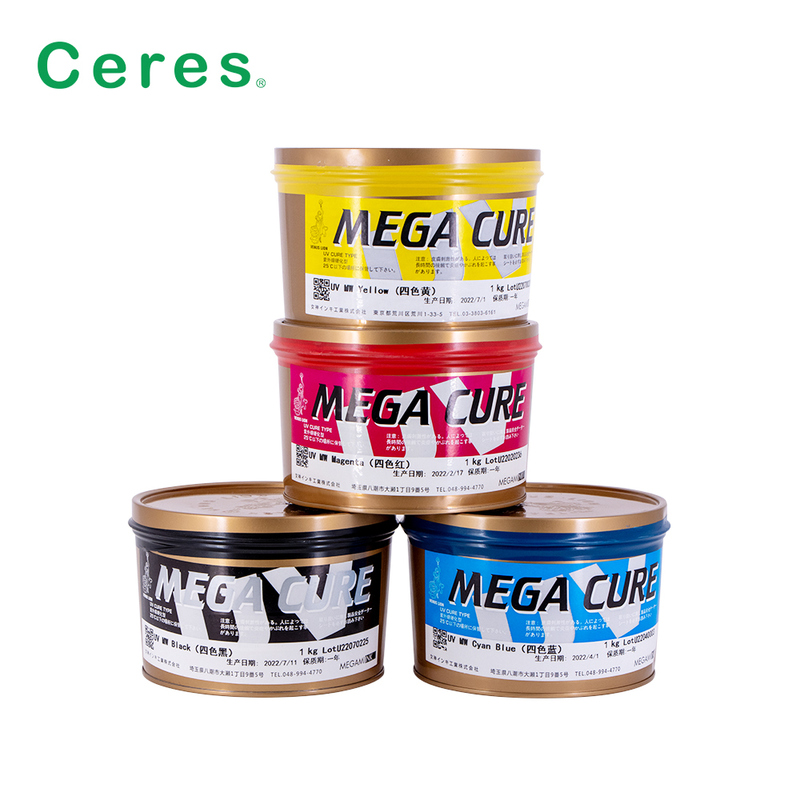 MW13 Tinta Offset UV Kuning dalam Pengeringan Cepat 1KG/CAN untuk Kertas dan Plastik