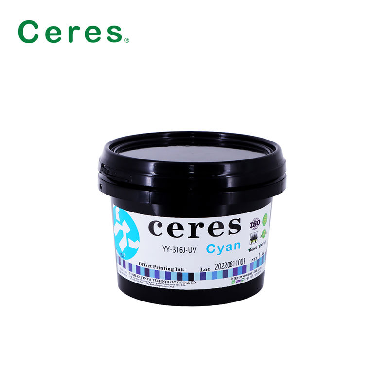 EN71-3 Tinta Offset UV Bersertifikat Kelas A+ dengan Validitas 1 Tahun untuk Pencetakan CMYK Berkualitas Tinggi