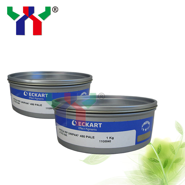 Emas dan Perak Tinta Offset UV untuk Kertas Sintetis dan PE dalam Kemasan 1 kg/kaleng