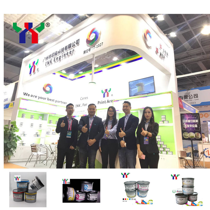 Pantone 287c Blue Color UV Offset Ink dengan UV Dry untuk Kaleng dalam 1KG/CAN EN71-3 Selaras