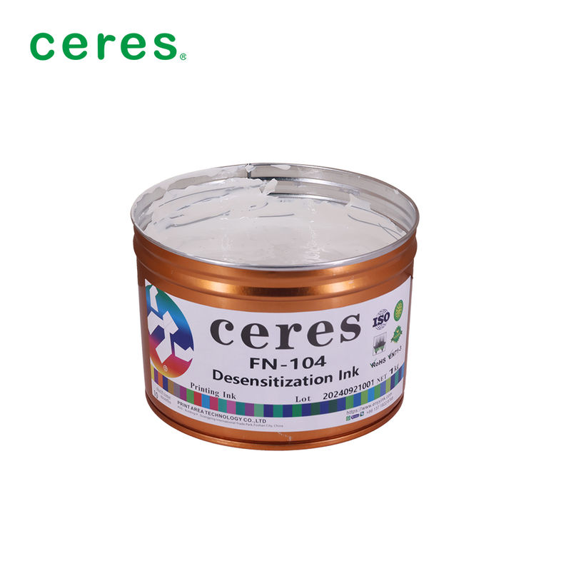 Tinta cetak ofset berbasis pelarut putih untuk tagihan ekspres dalam kemasan 1 kg/kaleng