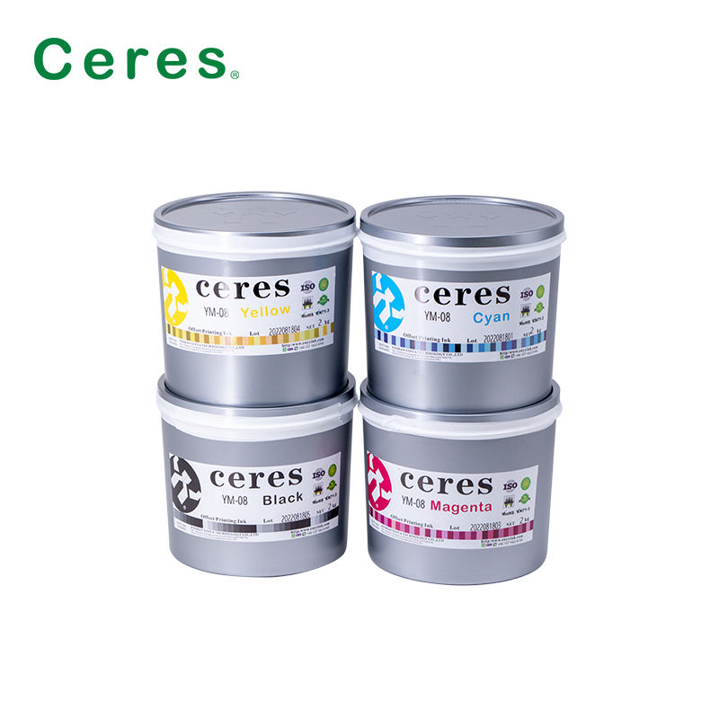 Tinta Offset UV Putih Buram YM-08 untuk Logam dengan Ketahanan Memasak