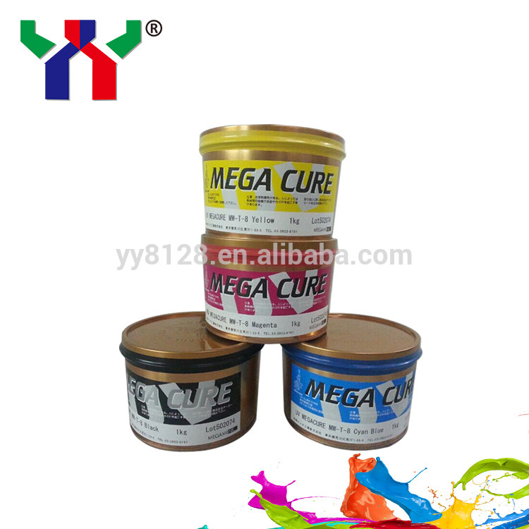 Tinta Offset UV PE PET yang kuat 1kg Kaleng Tinta Pencetakan PVC Cmyk Warna