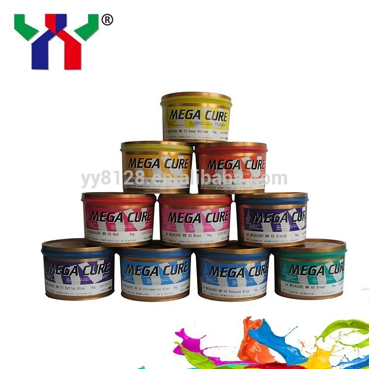 Tinta Offset UV PE PET yang kuat 1kg Kaleng Tinta Pencetakan PVC Cmyk Warna