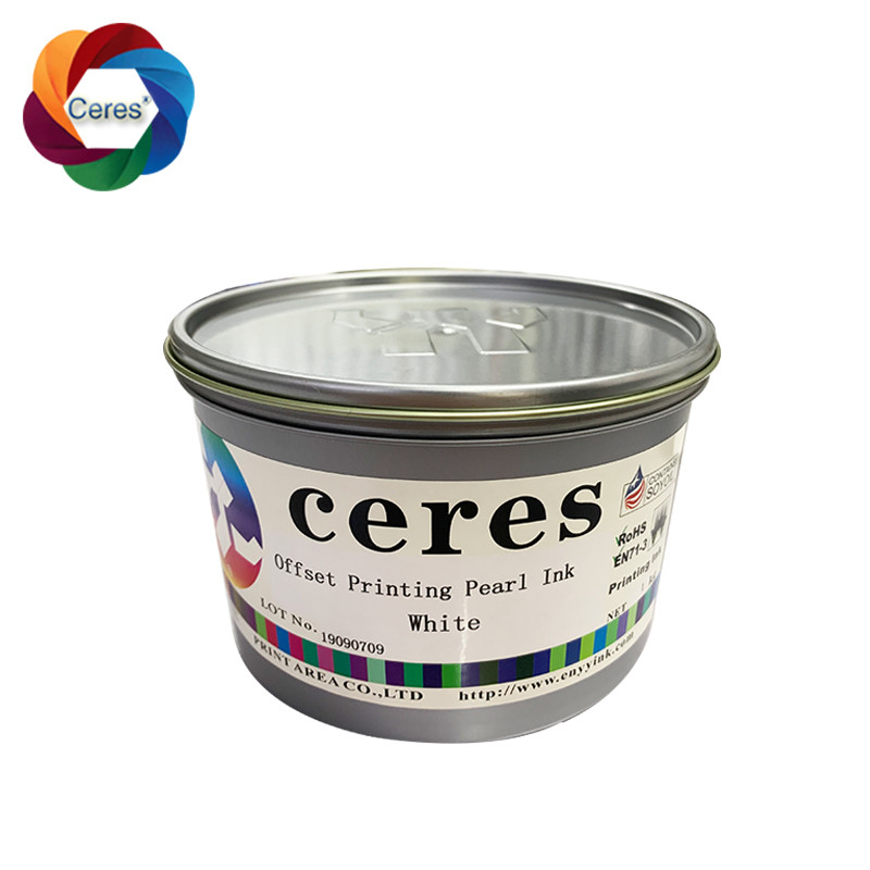Gravure Gold White Paper Ink 1kg Can Security 3D Stereo Pearl Ink Offset Printing