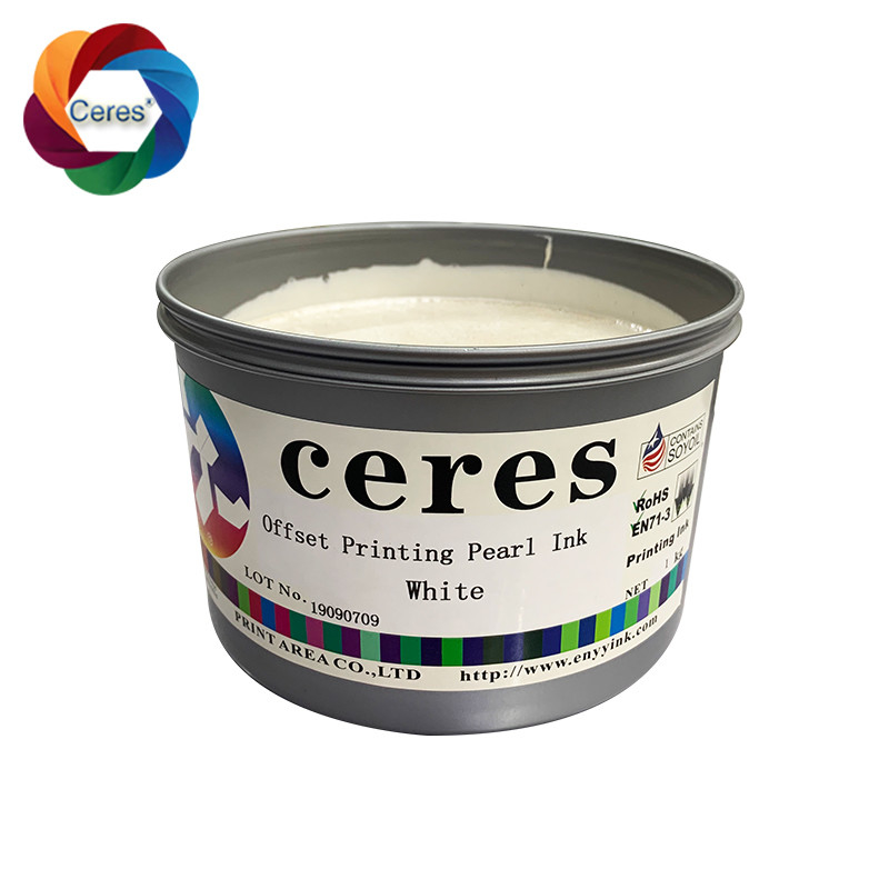 Gravure Gold White Paper Ink 1kg Can Security 3D Stereo Pearl Ink Offset Printing