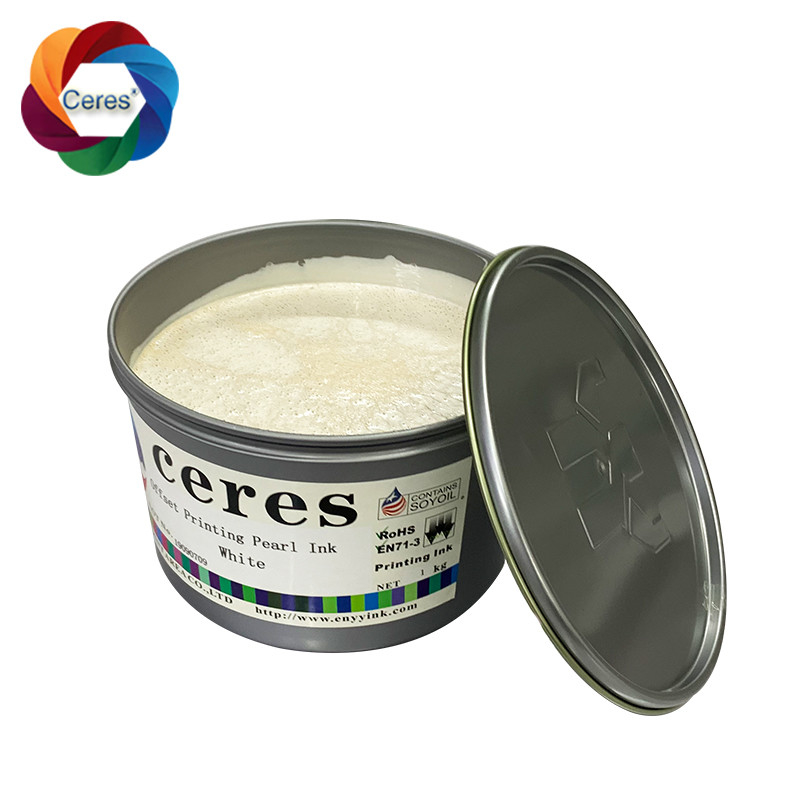 Gravure Gold White Paper Ink 1kg Can Security 3D Stereo Pearl Ink Offset Printing