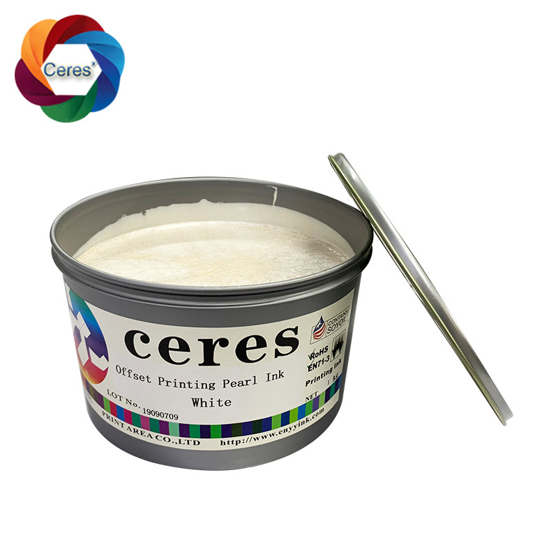 Gravure Gold White Paper Ink 1kg Can Security 3D Stereo Pearl Ink Offset Printing