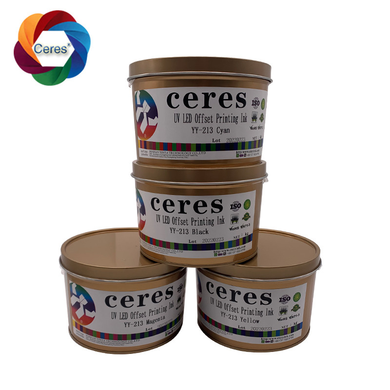 MSDS UV Offset Ink Ceres 1 Kg Can Solvent Based Ink YY-213 Pengeringan Cepat