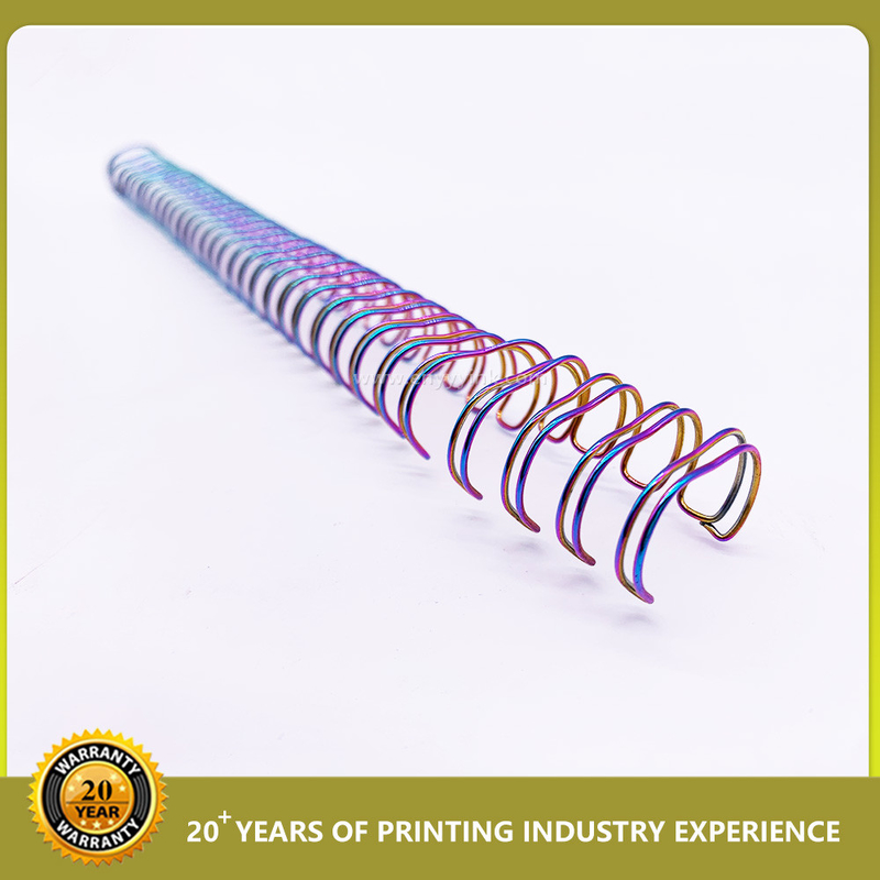 Kalender Double Spiral Coil Binding Pitch 3:1 1.4mm Nylon Steel Double Wire Book