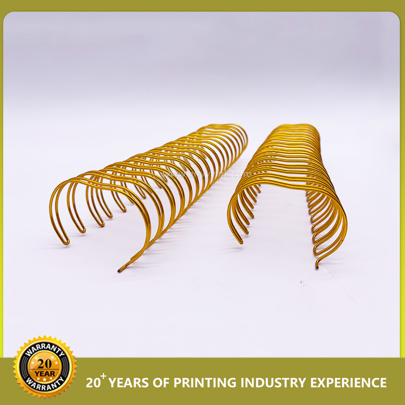 Kalender Double Spiral Coil Binding Pitch 3:1 1.4mm Nylon Steel Double Wire Book
