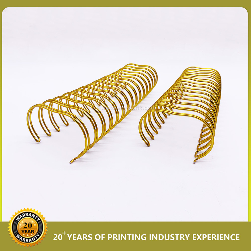 Kalender Double Spiral Coil Binding Pitch 3:1 1.4mm Nylon Steel Double Wire Book
