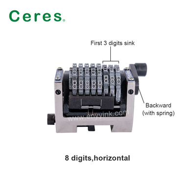 Mesin Penomoran Horizontal Gto52 8 Digit Offset Kebelakang