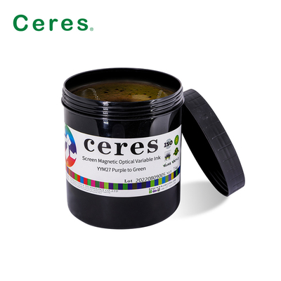 Screen Printing Magnetic Optical Variable Ink YYM27 Ungu hingga Hijau