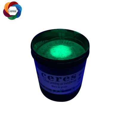 Offset Dan Screen Printing Security Ink UV Invisible Ink Hitam Ke Hijau