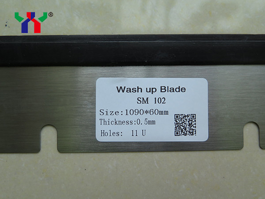 11 Lubang Karet Heidelberg Cuci Up Blades SM102 Bagian Mesin Percetakan Offset