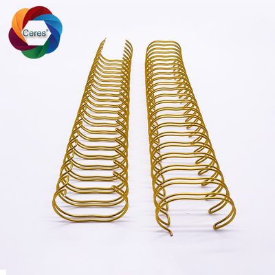 Sekolah 0.8mm 0.7mm Double Loop Wire Metal Nylon Binding Coil Kalender
